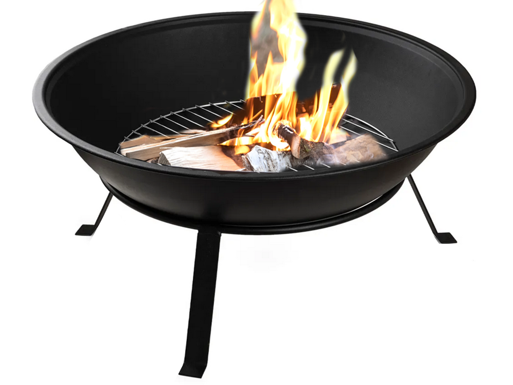 Lauko židinys su stovu ir grotelėmis, 55 cm