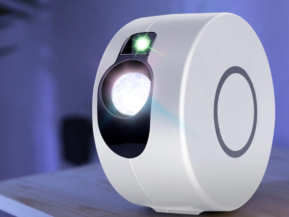Žvaigždžių projektorius su nuotoliniu valdymu ir 360° sukimu