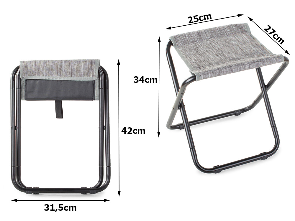 Sulankstoma žvejybinė kėdė, 34 cm aukščio