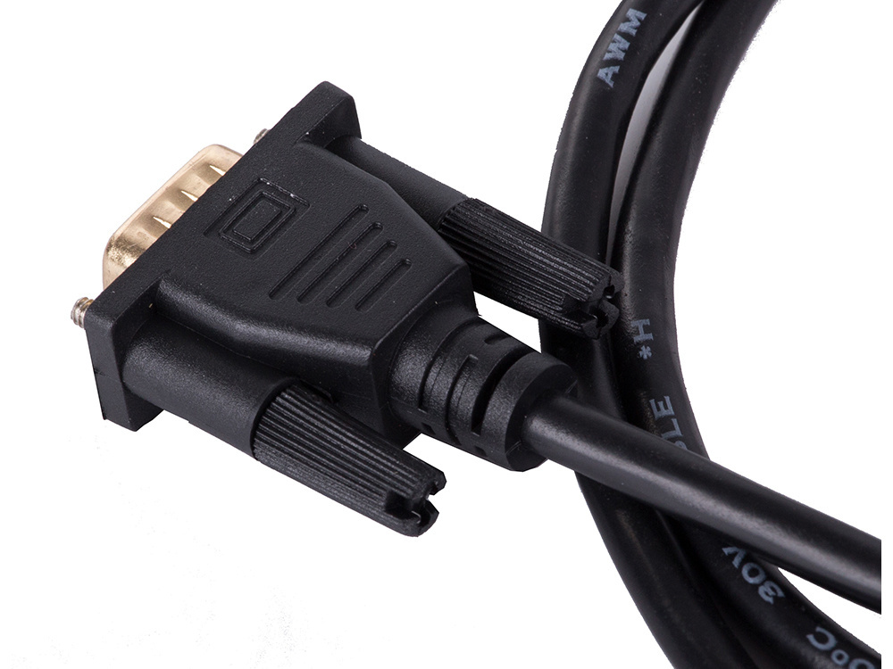 Hdmi į vga kabelis 2m su auksiniais jungikliais