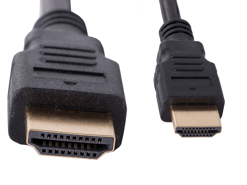 Hdmi į vga kabelis 2m su auksiniais jungikliais