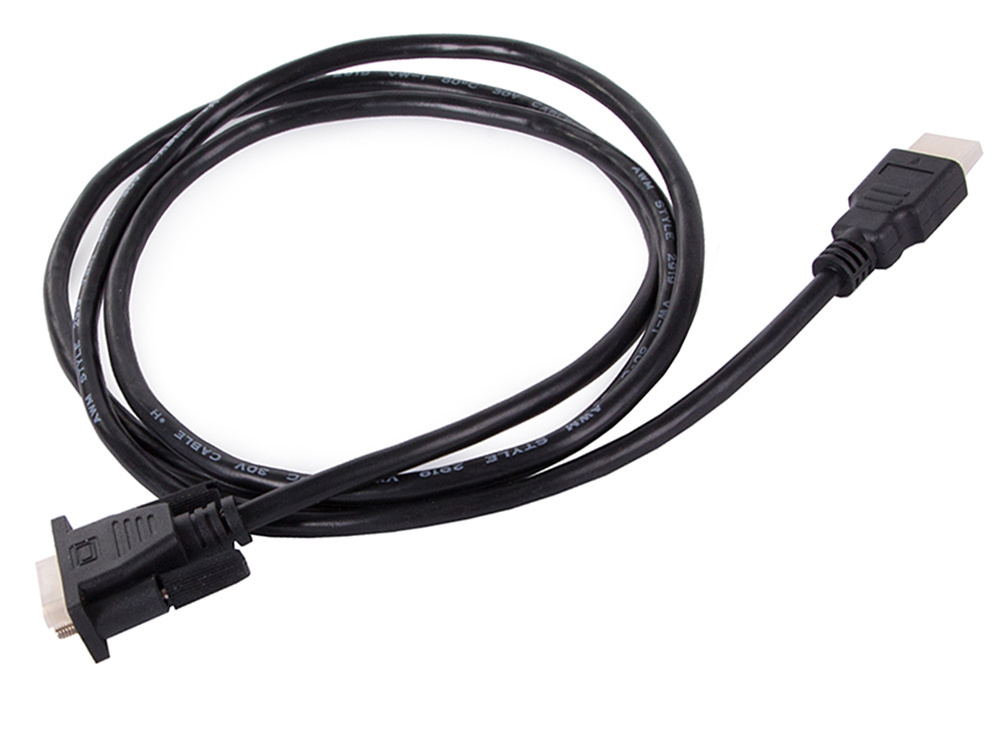 Hdmi į vga kabelis 2m su auksiniais jungikliais