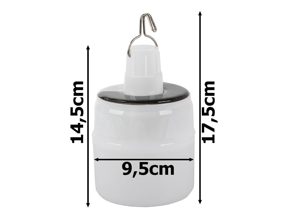 Turistinė saulės lempa su usb įkrovimu, 33 led, 3 režimai