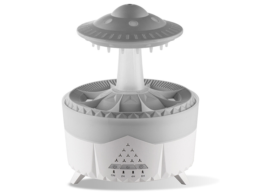 Oro drėkintuvas su aromaterapija ir led apšvietimu, 350 ml, baltas 1