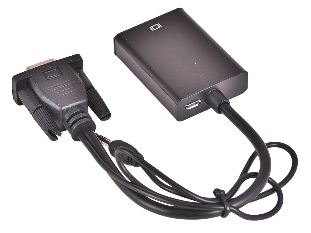 Adapteris vga-hdmi su 3.5 mm ir usb jungtimis, 25 cm