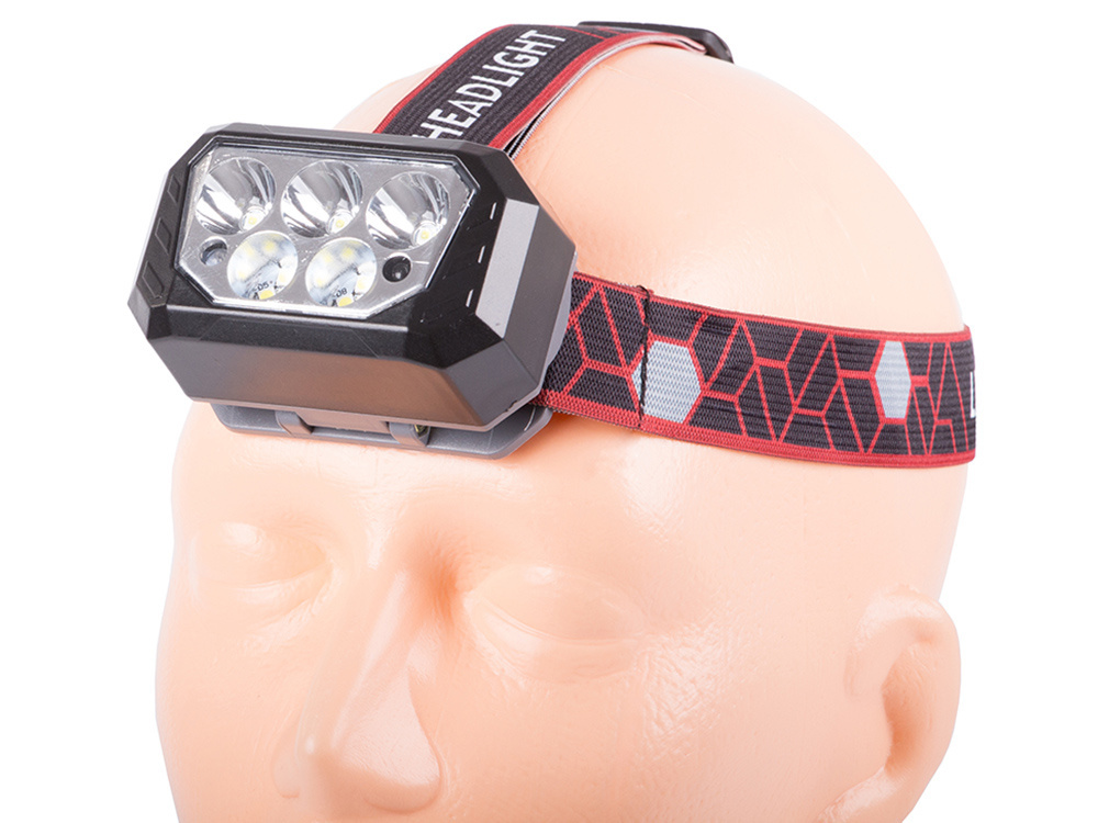 Žibintuvėlis ant galvos sq-870 su led xhp30 ir smd