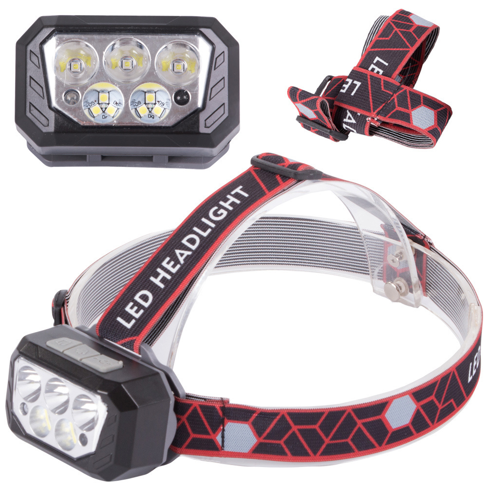Žibintuvėlis ant galvos sq-870 su led xhp30 ir smd