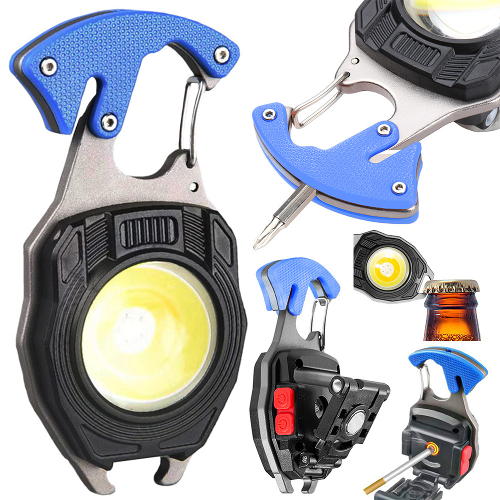 Led žibintuvėlis 8-in-1 su cob šviesa