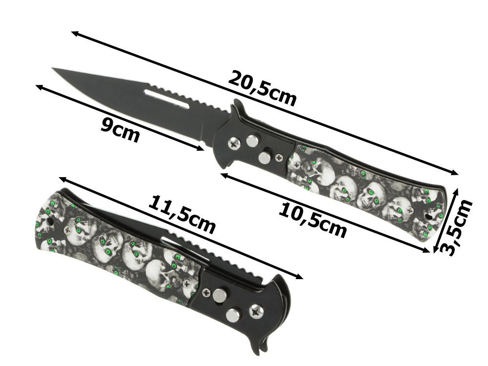 Taktinis sulankstomas peilis, 20,5 cm