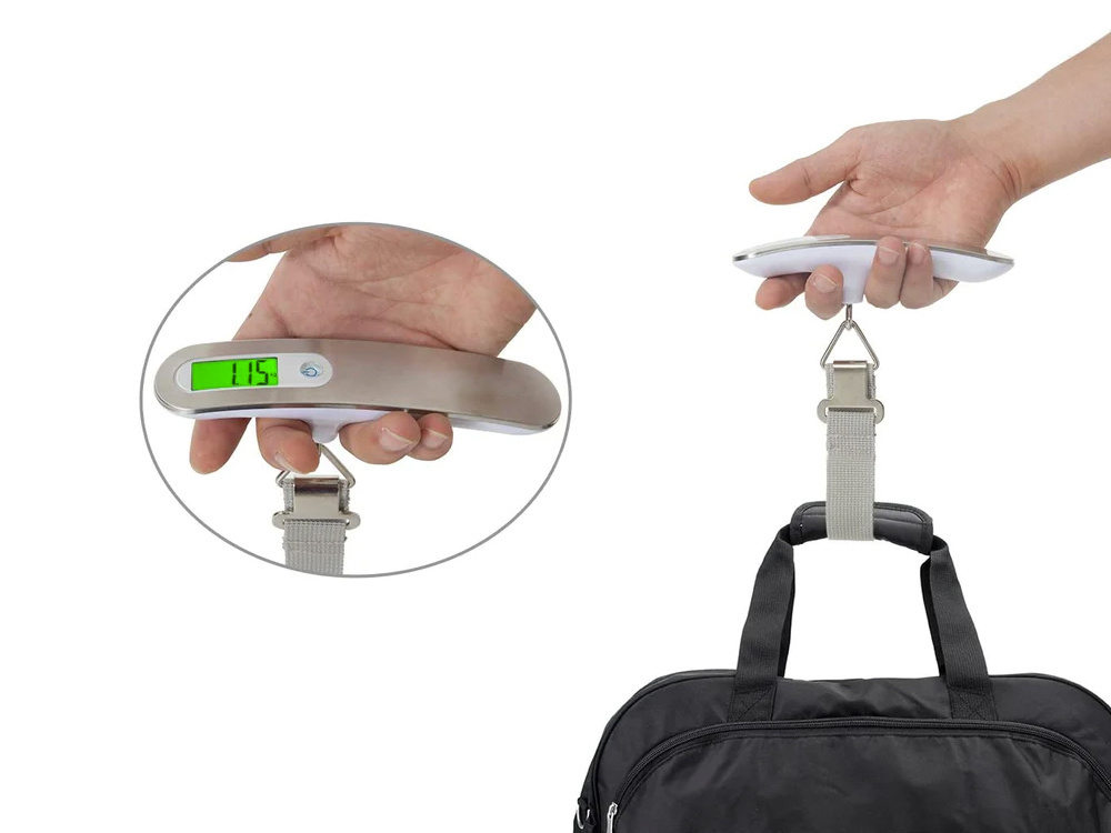 Bagažo svarstyklės 50kg su lcd ekranu
