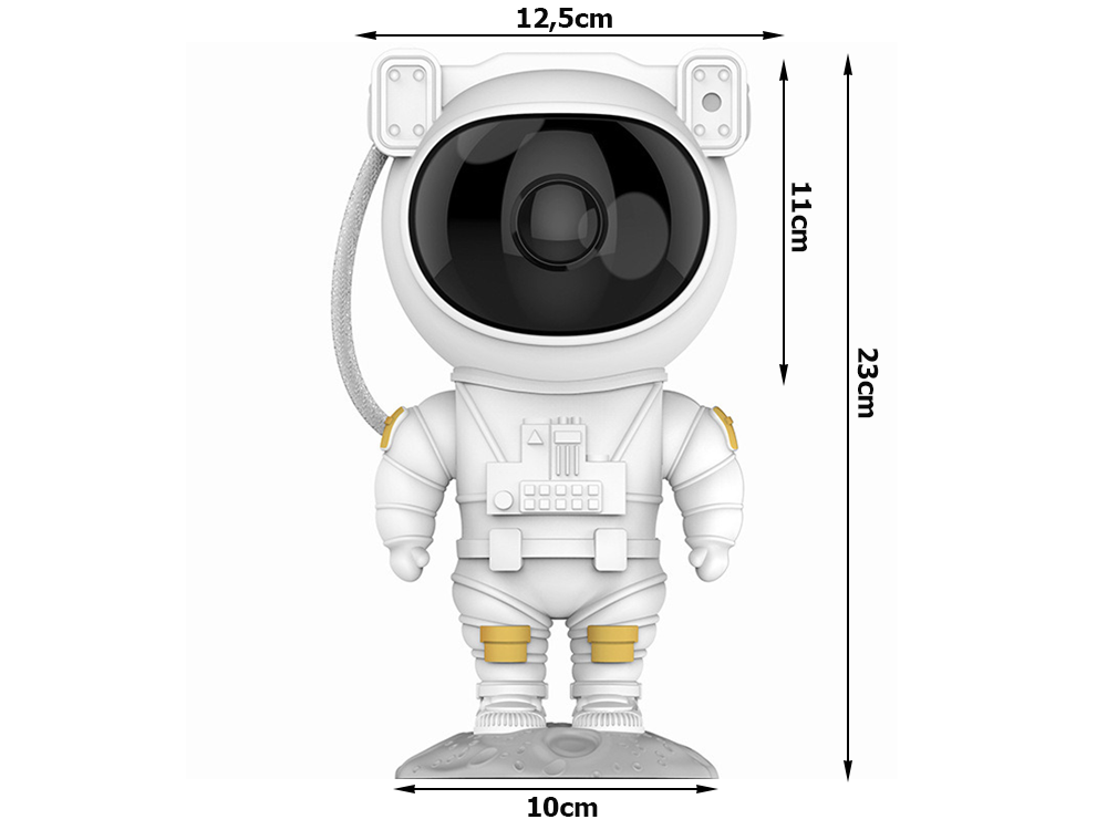 Žvaigždžių projektorius su astronautu, 23cm