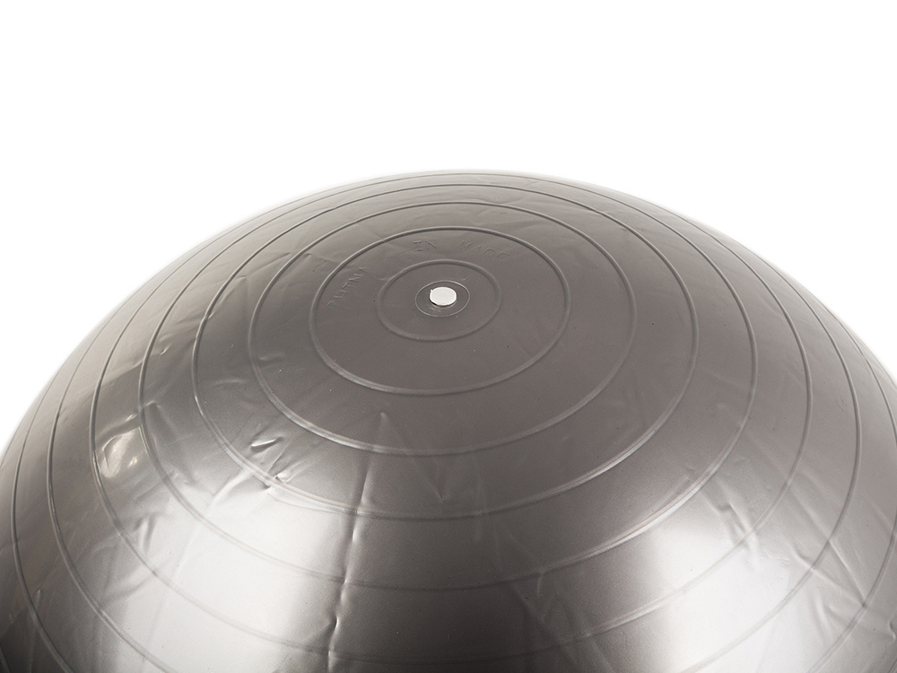 Gimnastikos kamuolys su pompa 65 cm, sidabrinis