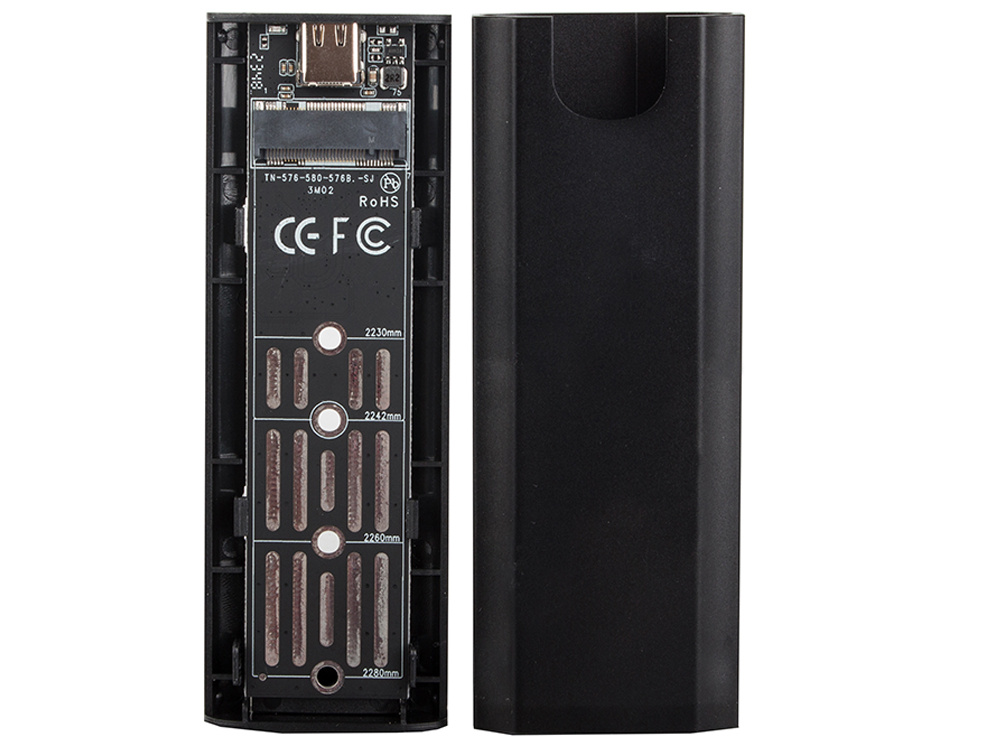 Dėklas diskui m.2 sata ngff usb 3.1 su usb-c jungtimi