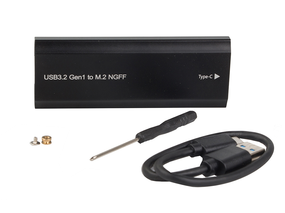 Dėklas diskui m.2 sata ngff usb 3.1 su usb-c jungtimi