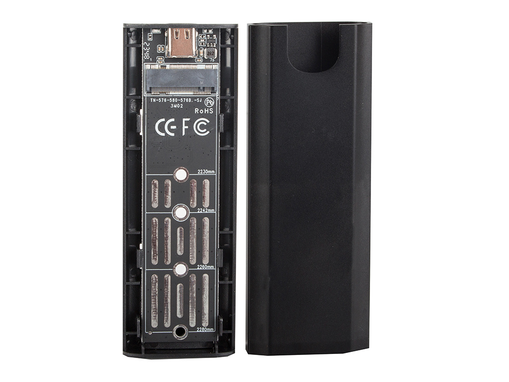 Dėklas diskui m.2 sata ngff usb 3.1 su usb-c jungtimi