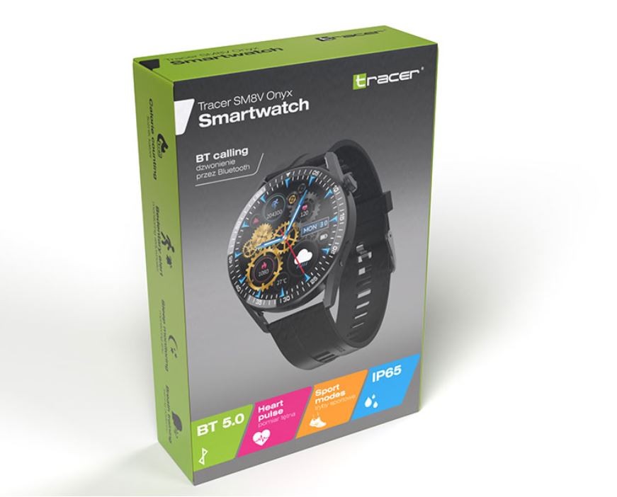 Išmanusis laikrodis Tracer 47304 Smartwatch SM8V Onyx