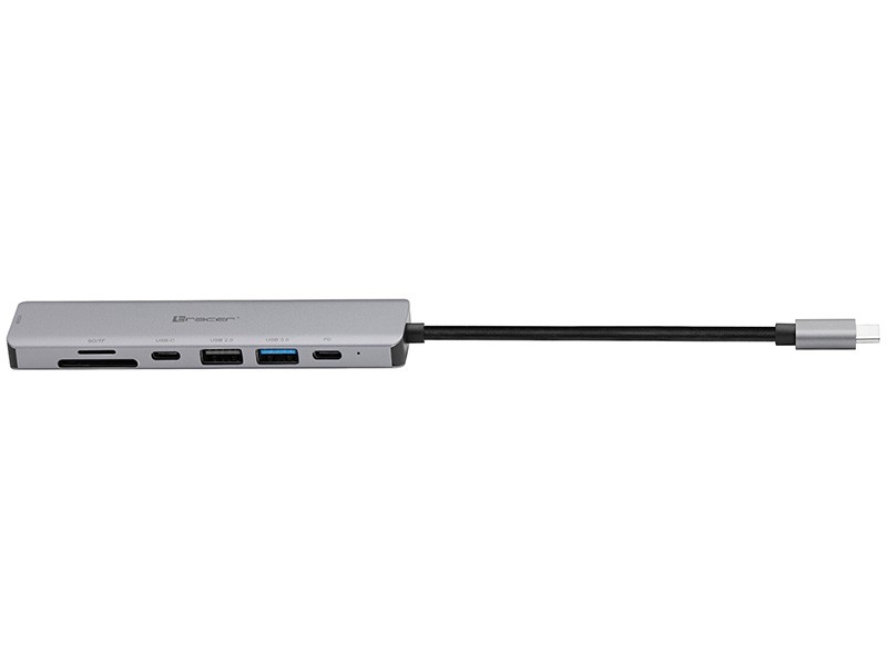 Adapteris Tracer TRAPOD46997, HDMI/USB-C/micro SD/PD