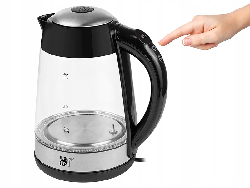 Lafe ceg015 elektrinis virdulys, 1,7 l, 2200 w, skaidrus