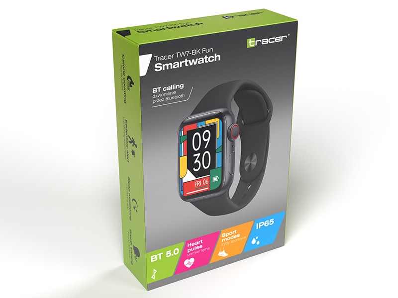 Išmanusis laikrodis Tracer TW7 Fun Black