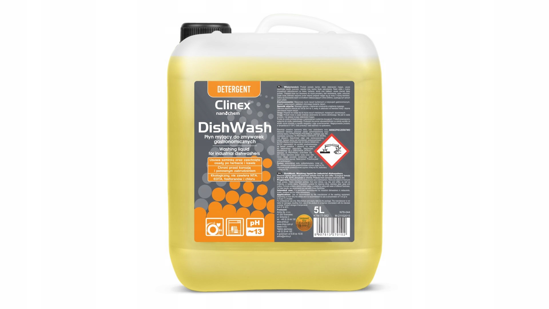 Clinex dishwash indų ploviklis, 5 l