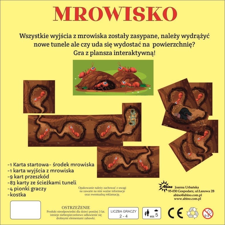 Stalo žaidimas abino skruzdelynas, pl