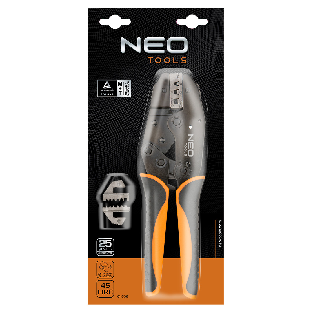 Neo zaciskarka końcówek tulejkowych 0,5-16mm (01-506)