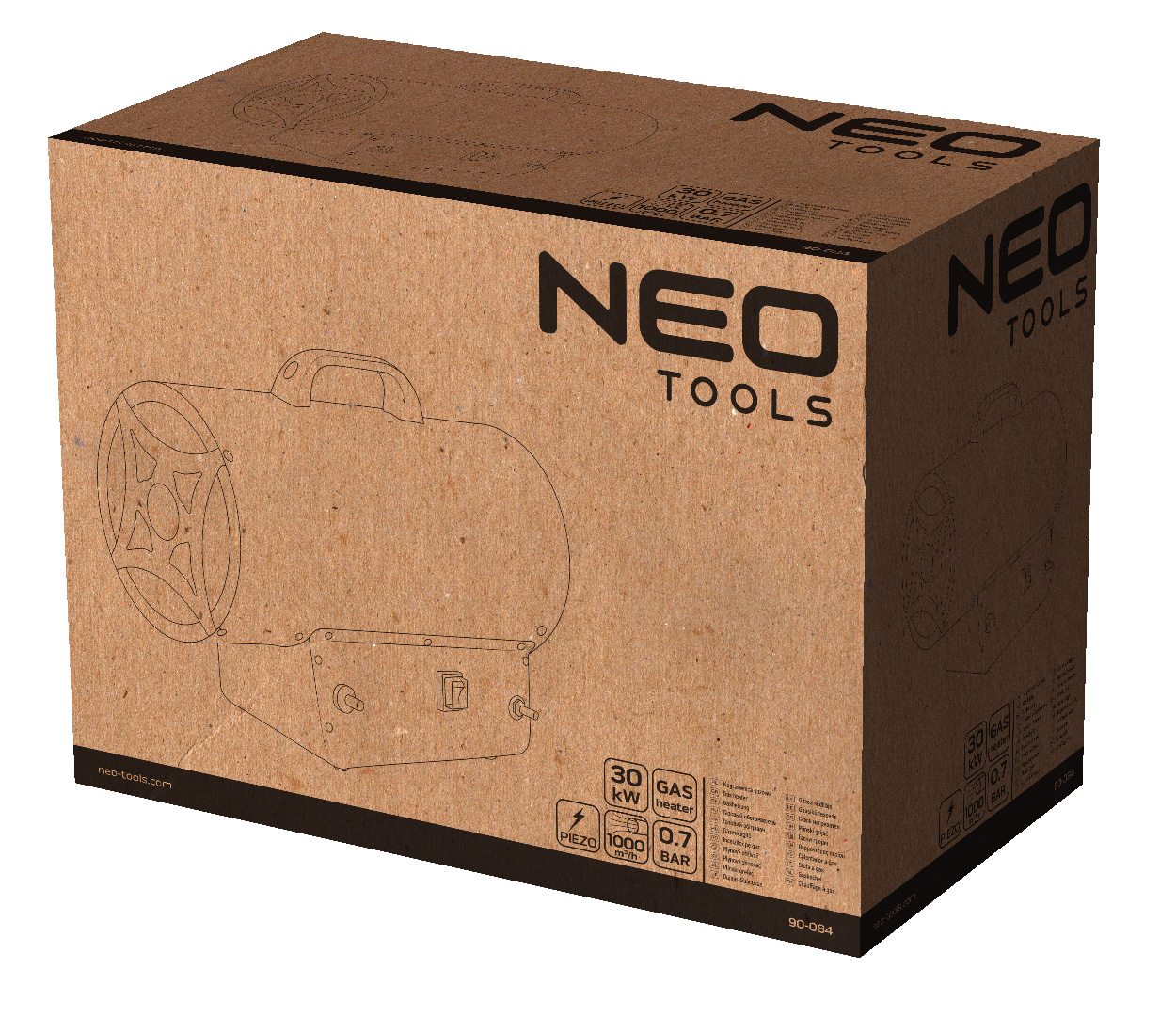 Dujinis šildytuvas NEO TOOLS 30KW 90-084
