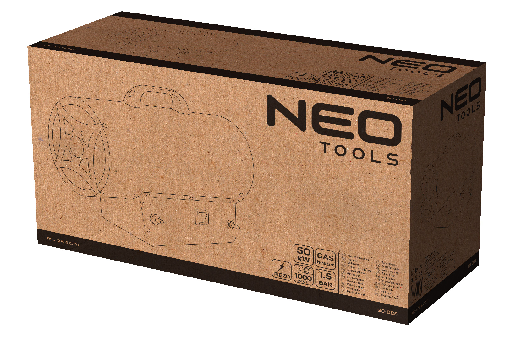 Dujinis šildytuvas NEO TOOLS 50KW 90-085