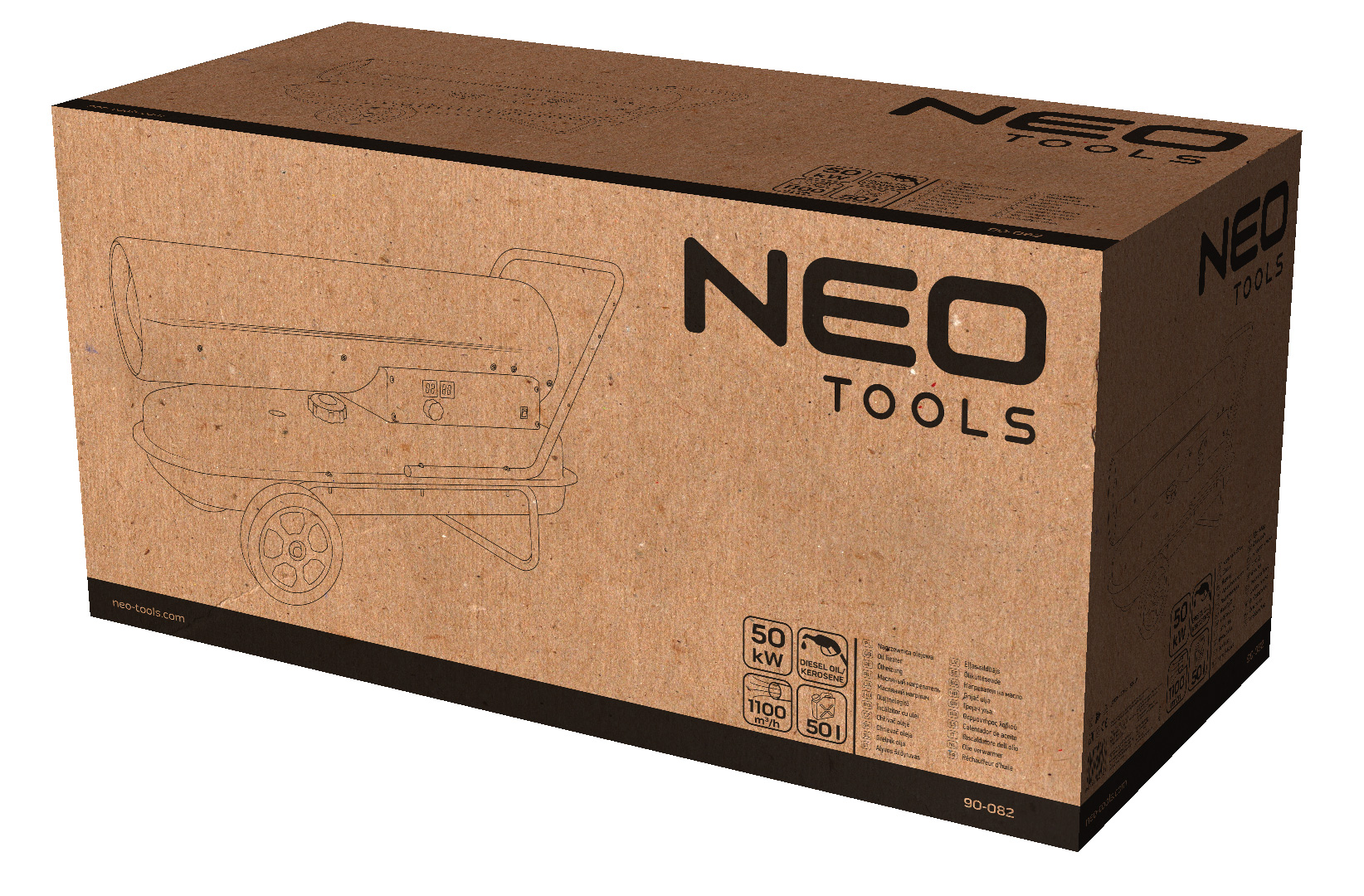 Dyzelinis šildytuvas NEO TOOLS 50KW 90-082