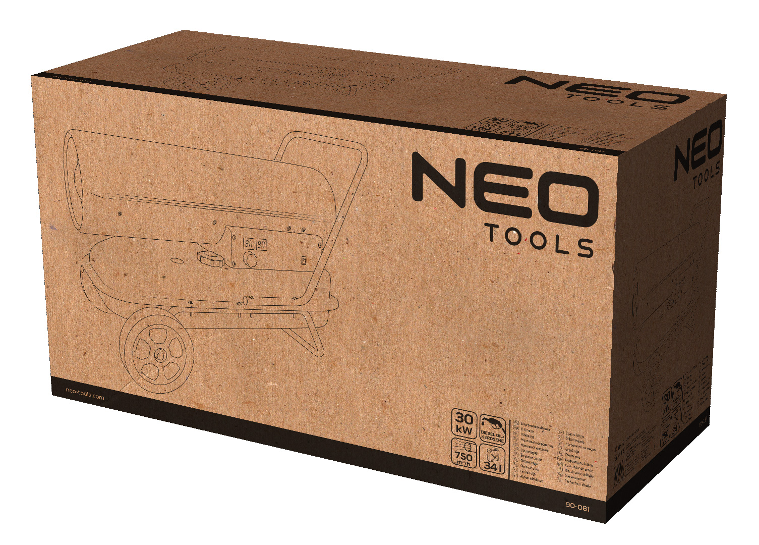 Dyzelinis šildytuvas NEO TOOLS 30KW 90-081