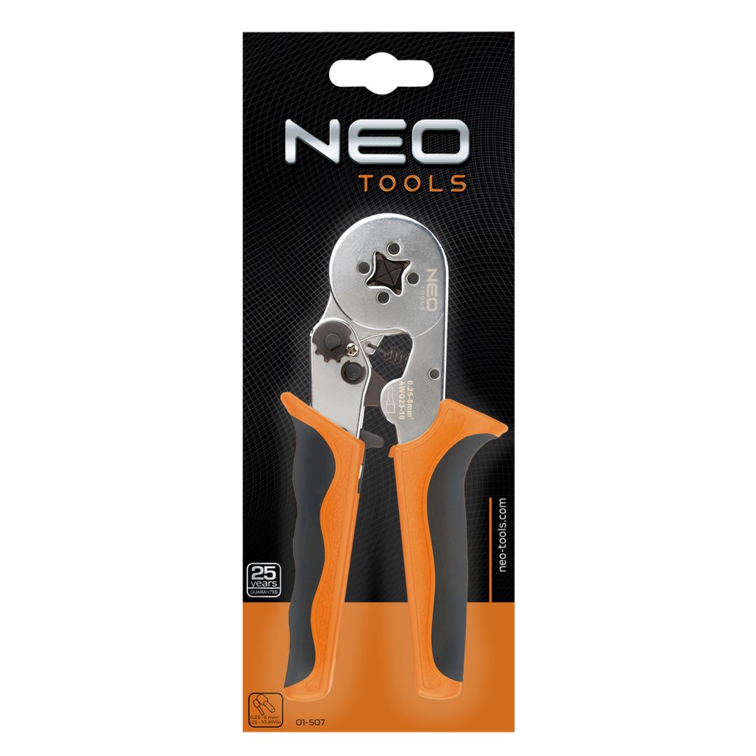 Neo zaciskarka końcówek tulejkowych średnica tulejek 0,25 - 6mm (01-507)
