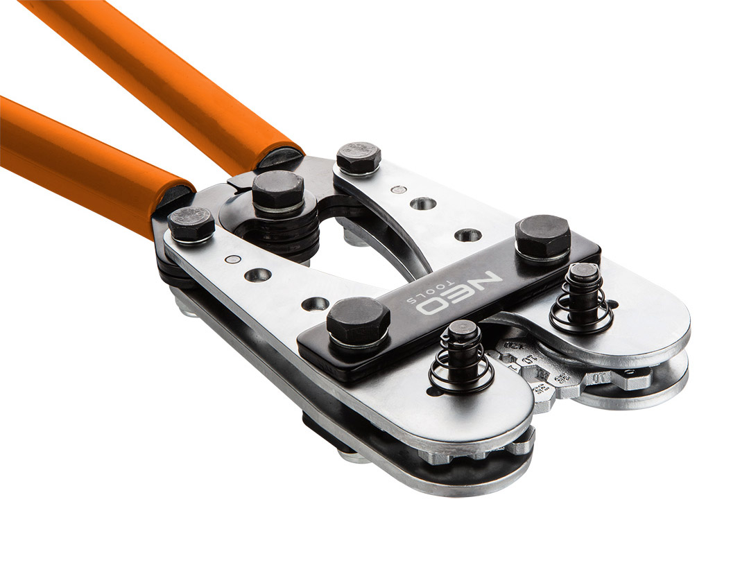 Gnybtų prispaudimo replės 10-120 mm² (8-4/0 awg), 610 mm