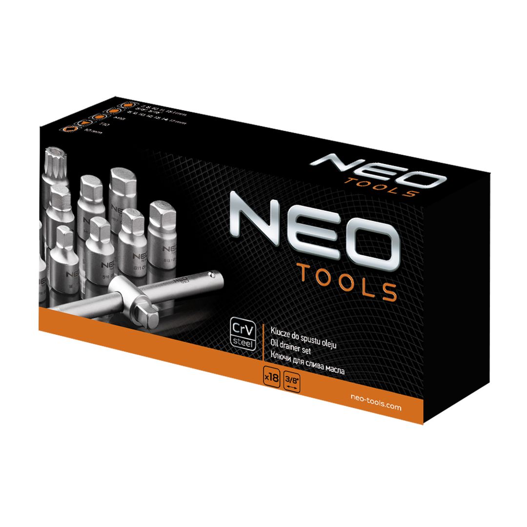 Neo oil išleidimo veržliarakčiai 3/8 