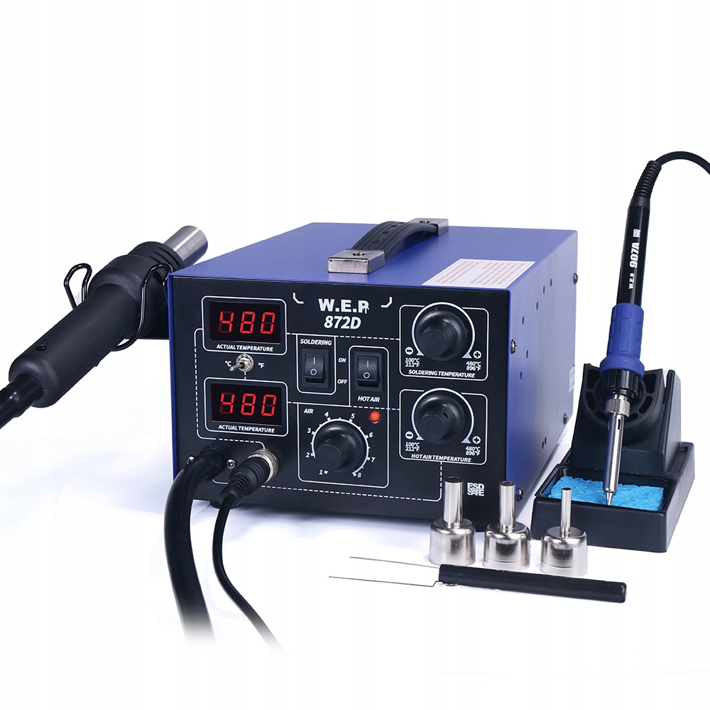Litavimo stotelė 2in1 Wep 872D+