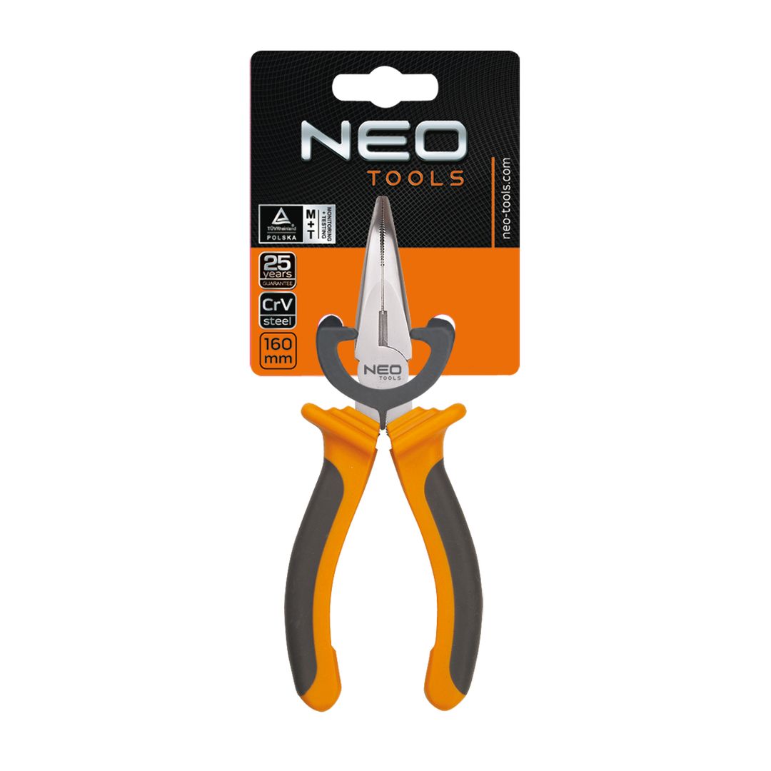 Replės pailgintos, lenktos 160mm. neo tools