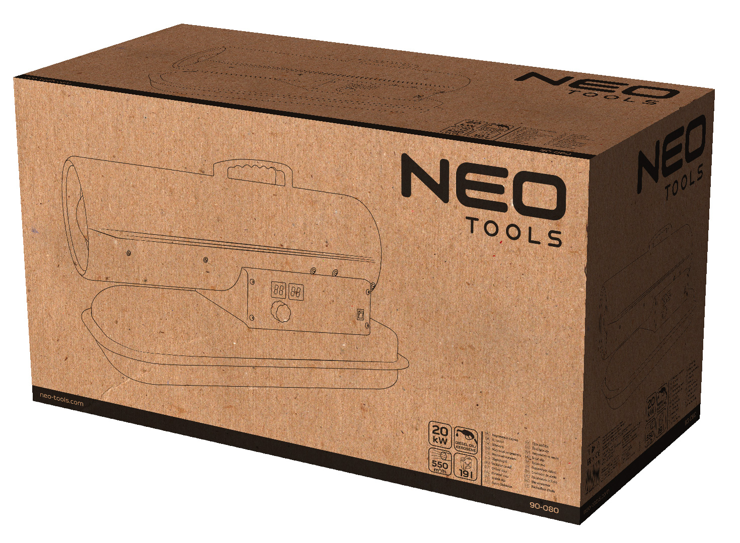 Dyzelinis šildytuvas NEO TOOLS 20KW 90-080