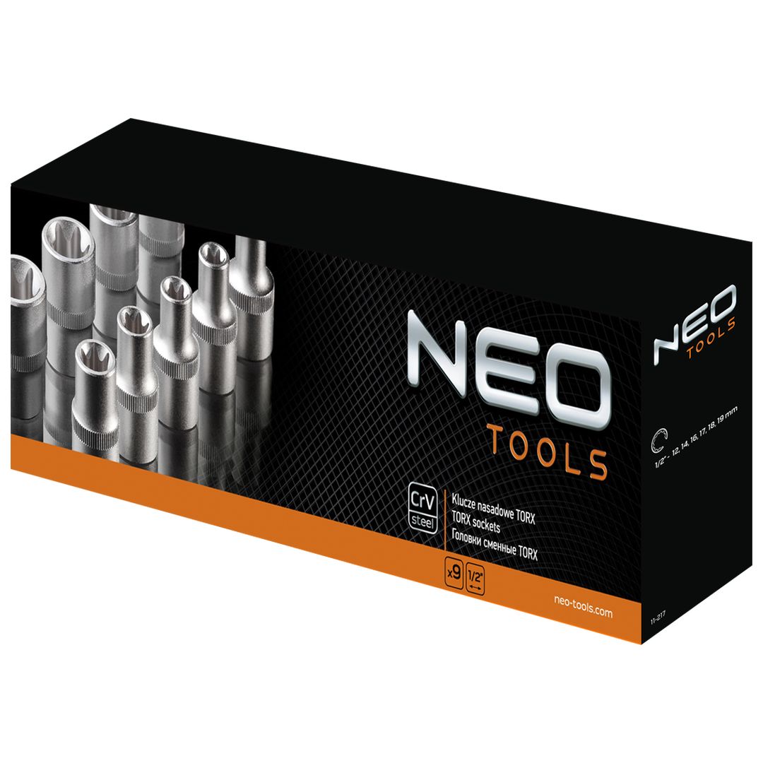 Antgalių rinkinys Neo Torx 1/2