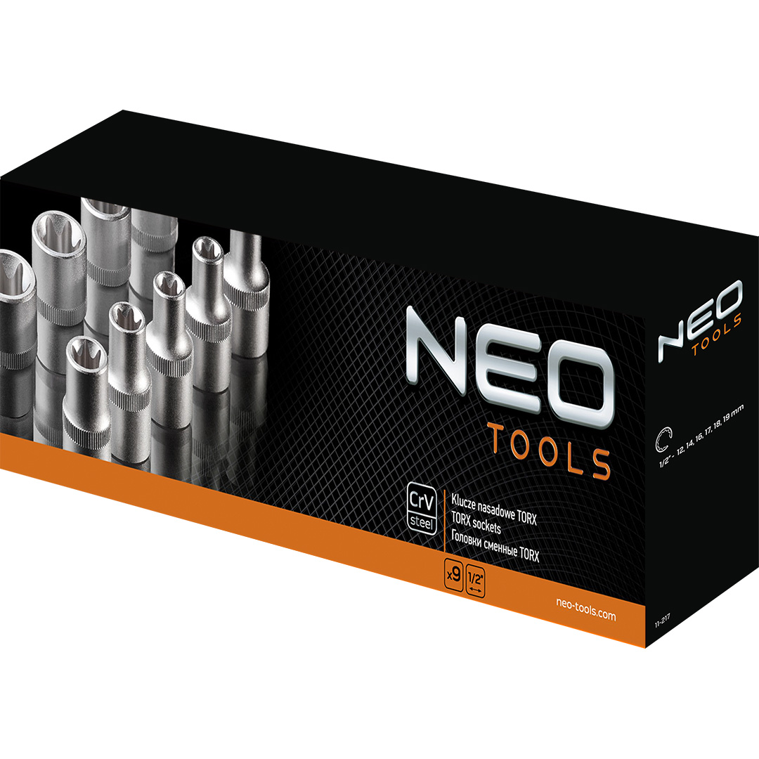Antgalių rinkinys Neo Torx 1/2