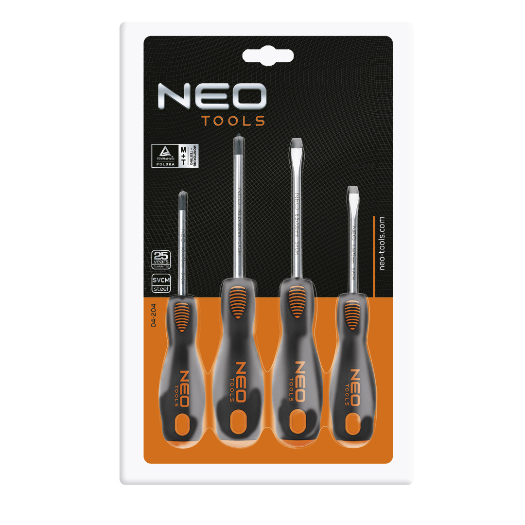Atsuktuvai 4 vnt. Neo (04-204)