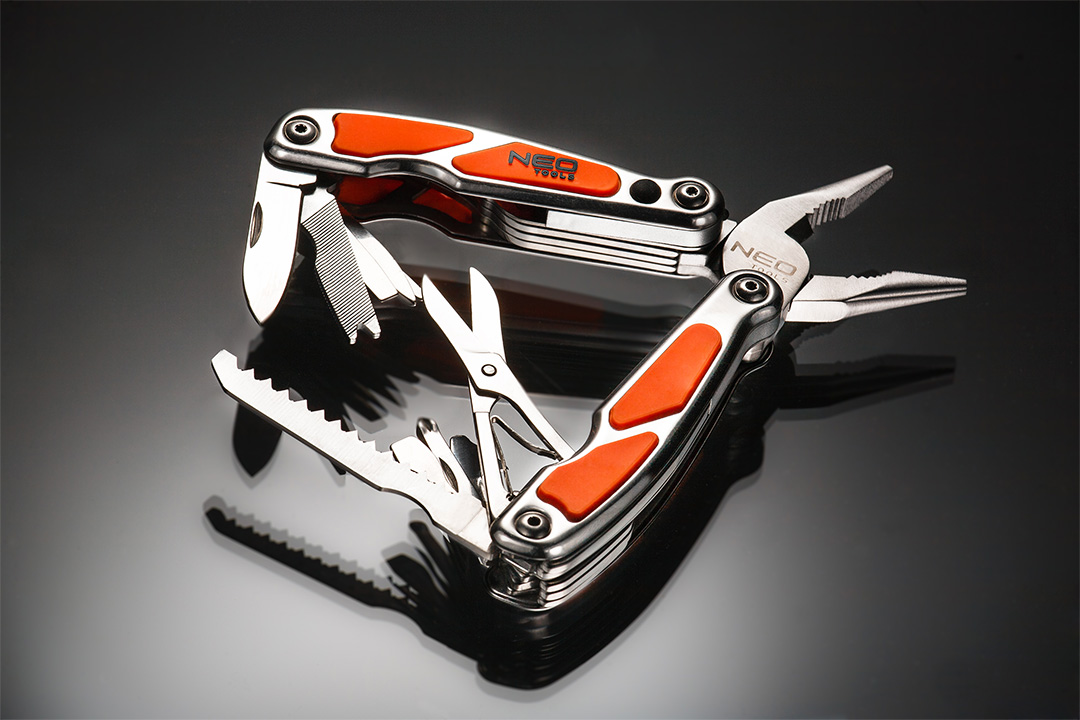Neo tools daugiafunkciniai įrankiai, nerezová ocel, 20 mm, 9 mm, nailoninis dėklas