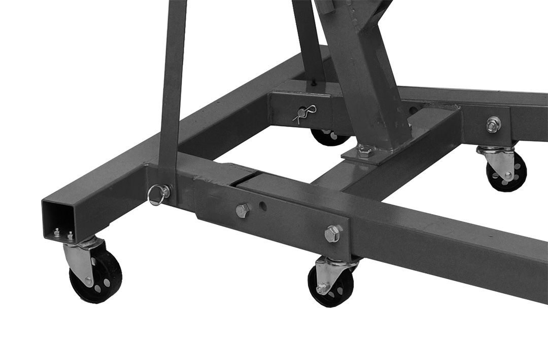 Kėlimo įrankis ant ratų 2t, kėlimo aukštis 25-2382mm