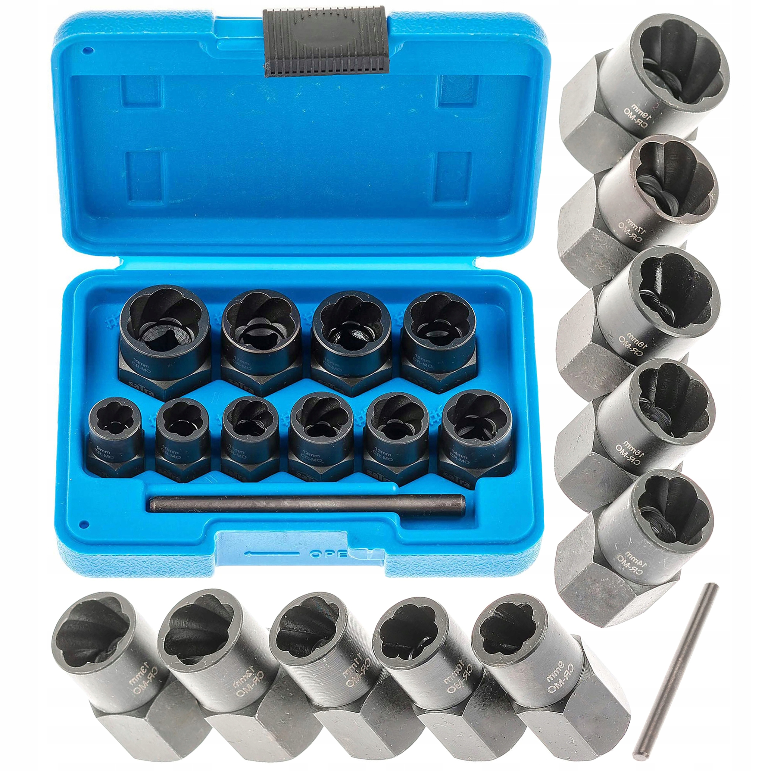 Smūginių galvučių rinkinys 9-19 mm