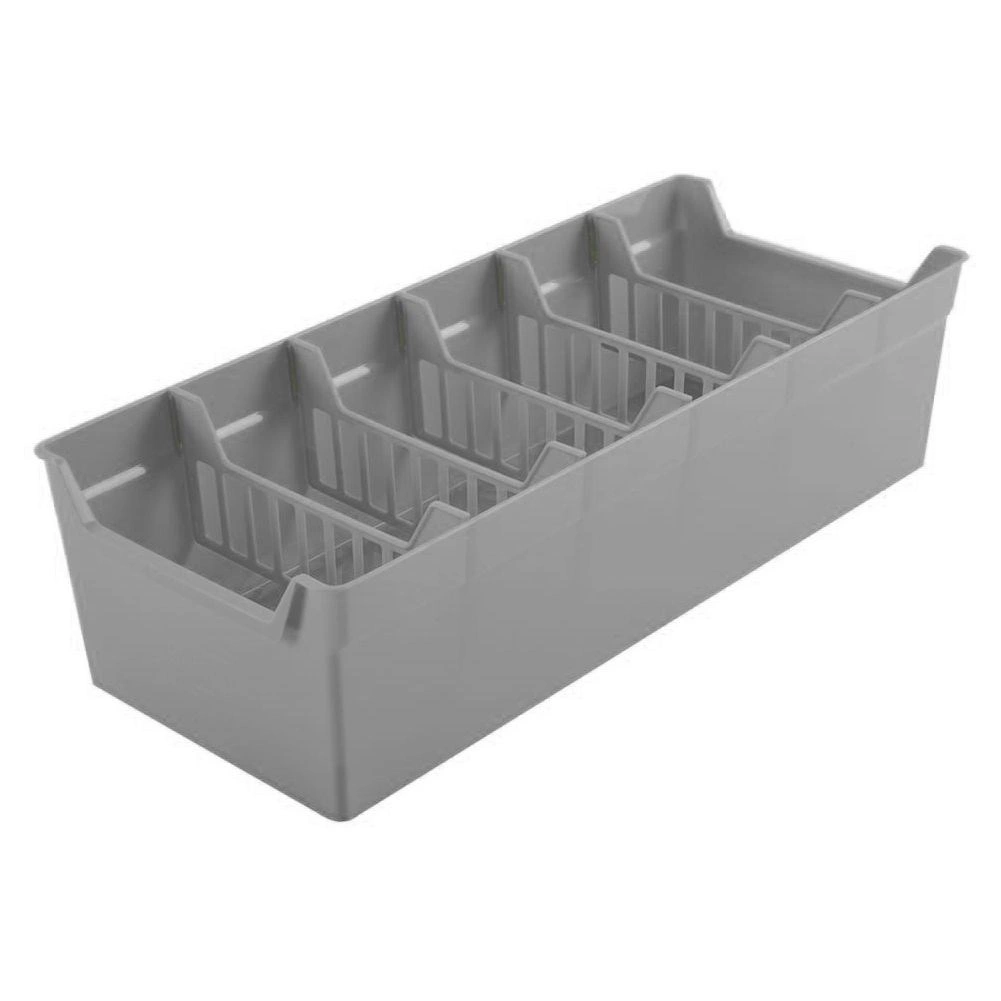 Prieskonių dėžutė su pertvaromis 30x13x8 cm, pilka 3