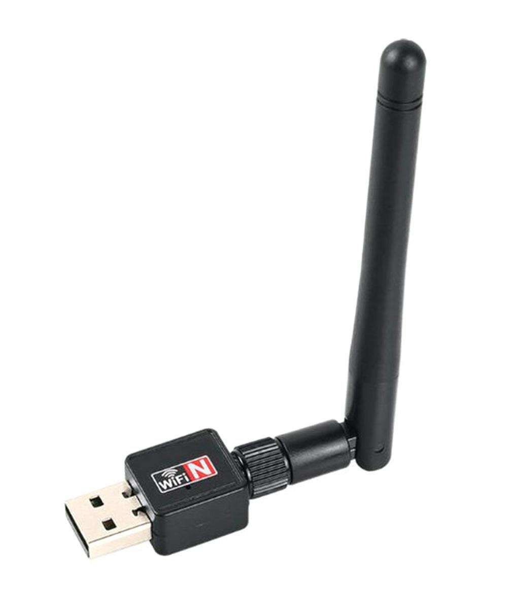 Wi-fi tinklo plokštė usb su 2,4 ghz adapteriu ir antena