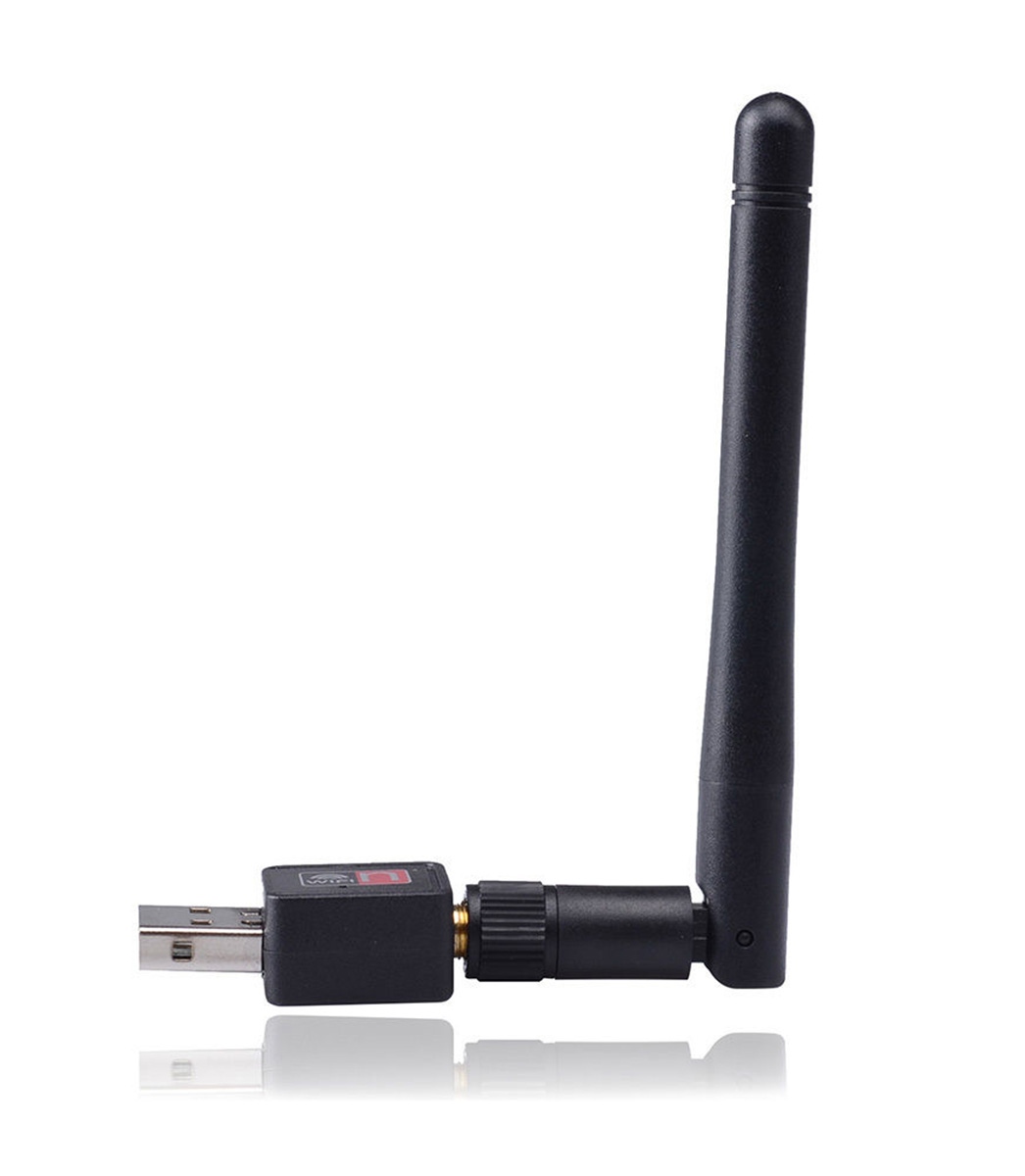 Wi-fi tinklo plokštė usb su 2,4 ghz adapteriu ir antena