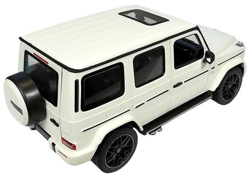 Radijo bangomis valdoma mašinėlė Mercedes G63, balta 3