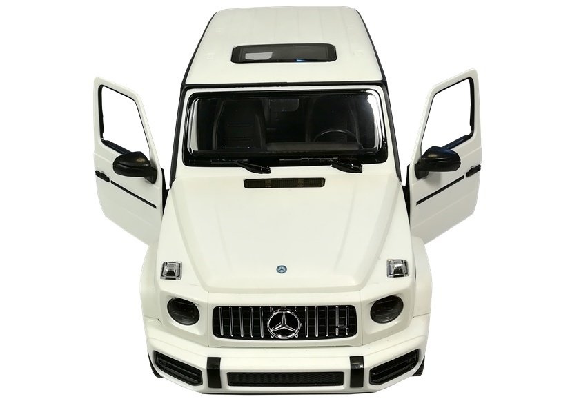 Radijo bangomis valdoma mašinėlė Mercedes G63, balta 2