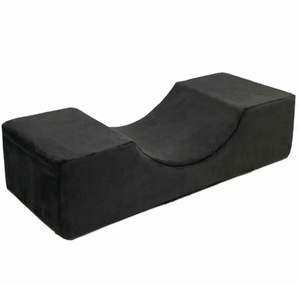 Kosmetinė pagalvė ag968 su atminties puta, 50x20x11 cm, juoda