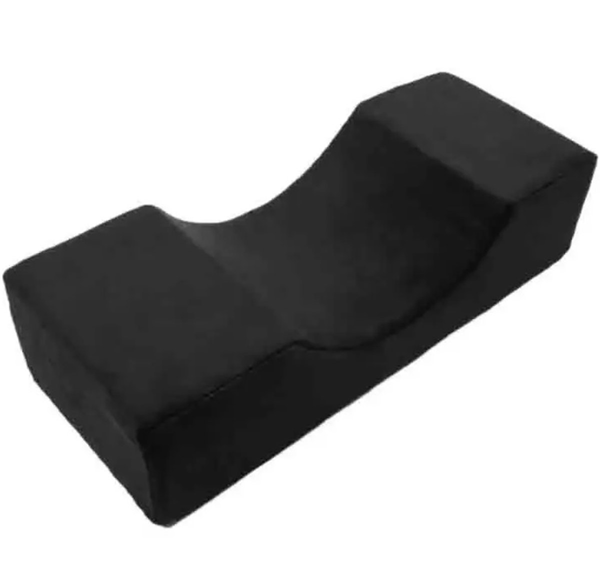 Kosmetinė pagalvė ag968 su atminties puta, 50x20x11 cm, juoda 2