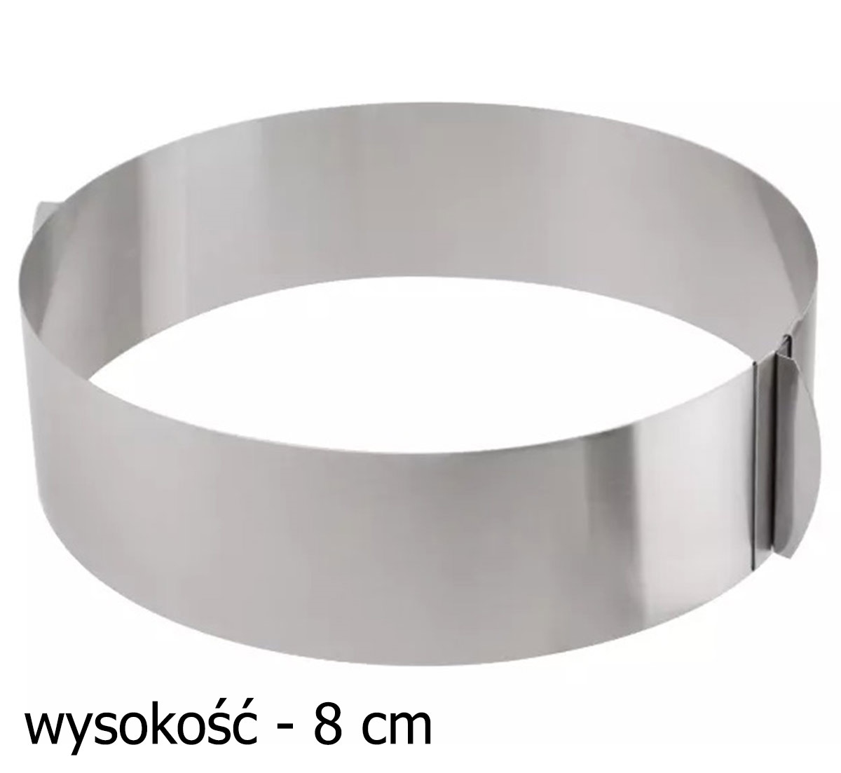 Reguliuojamas nerūdijančio plieno tortų formavimo žiedas 16-30 cm